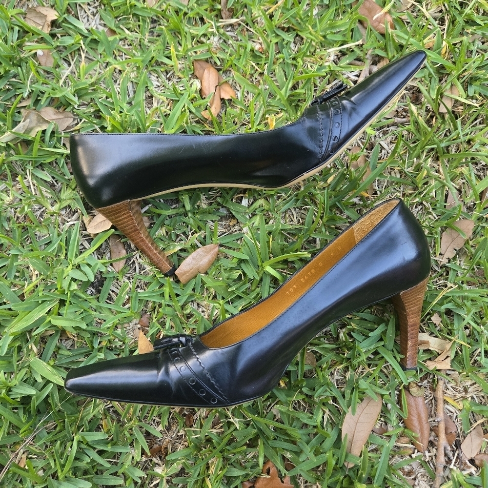 Gucci Classic Women's Mid-Heel Brown Leather Pump, Size 9B - Picture 13 of 13